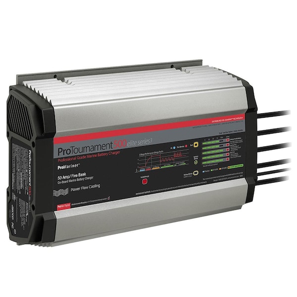 Promariner ProTournament 500 Elite Series3 5-Bank On-Board Marine Battery Charger 53505 - main